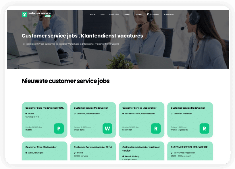Customer Service Jobs | Jobplatform voor klantendienst vacatures | Representative medewerker | Klantenservice medewerkers | Customer support job | Customer care vacature | Callcenter jobs